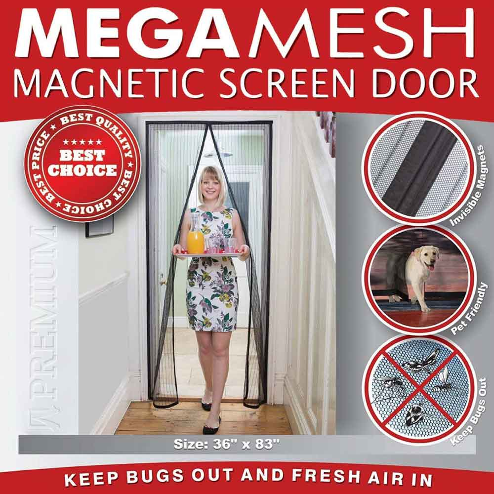 Megamesh Magnetic Screen Door