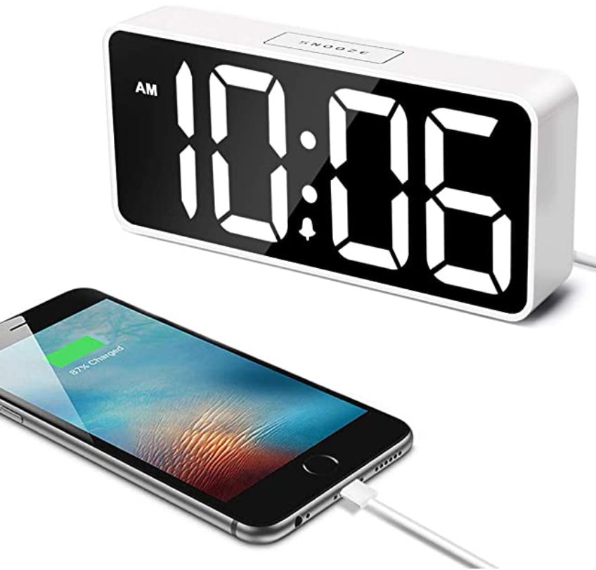 7.5" Large LED Digital Alarm Clock