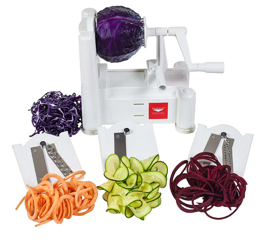 Paderno World Cuisine Vegetable Slicer/Spiralizer